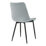 Scaun Berne, picioare negre, catifea, Diverse culori, 53x57x87 cm - Gri deschis | SKU: 327-000079 | Scaun Berne, picioare negre, catifea, 53x57x87 cm, varianta Gri deschis, produs pentru amenajarea locuinței, disponibil online în România la CasaMob
