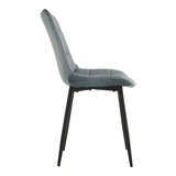 Scaun Berne, picioare negre, catifea, Diverse culori, 53x57x87 cm - Gri deschis | SKU: 327-000079 | Scaun Berne, picioare negre, catifea, 53x57x87 cm, varianta Gri deschis, produs pentru amenajarea locuinței, disponibil online în România la CasaMob