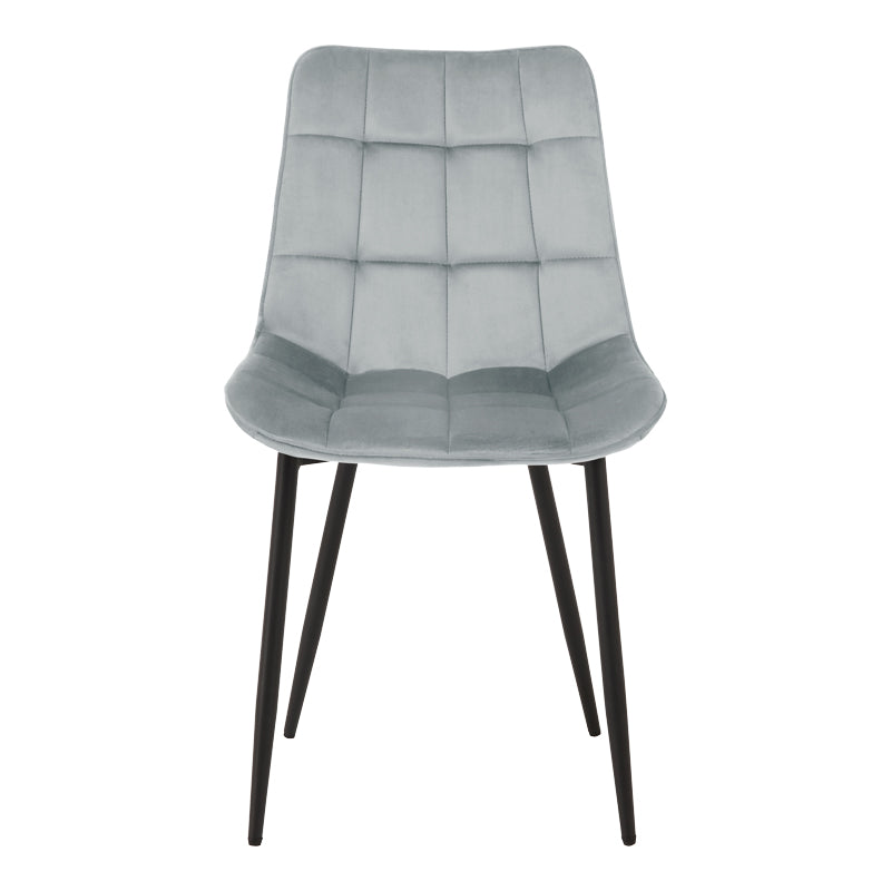 Scaun Berne, picioare negre, catifea, Diverse culori, 53x57x87 cm - Gri deschis | SKU: 327-000079 | Scaun Berne, picioare negre, catifea, 53x57x87 cm, varianta Gri deschis, produs pentru amenajarea locuinței, disponibil online în România la CasaMob