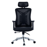 Scaun de birou manager Andrew plasa negru 61 x 65 x 117 cm - Negru