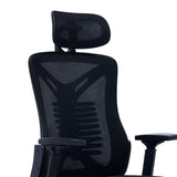 Scaun de birou manager Andrew plasa negru 61 x 65 x 117 cm - Negru
