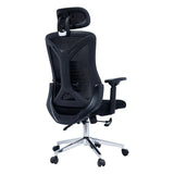 Scaun de birou manager Andrew plasa negru 61 x 65 x 117 cm - Negru