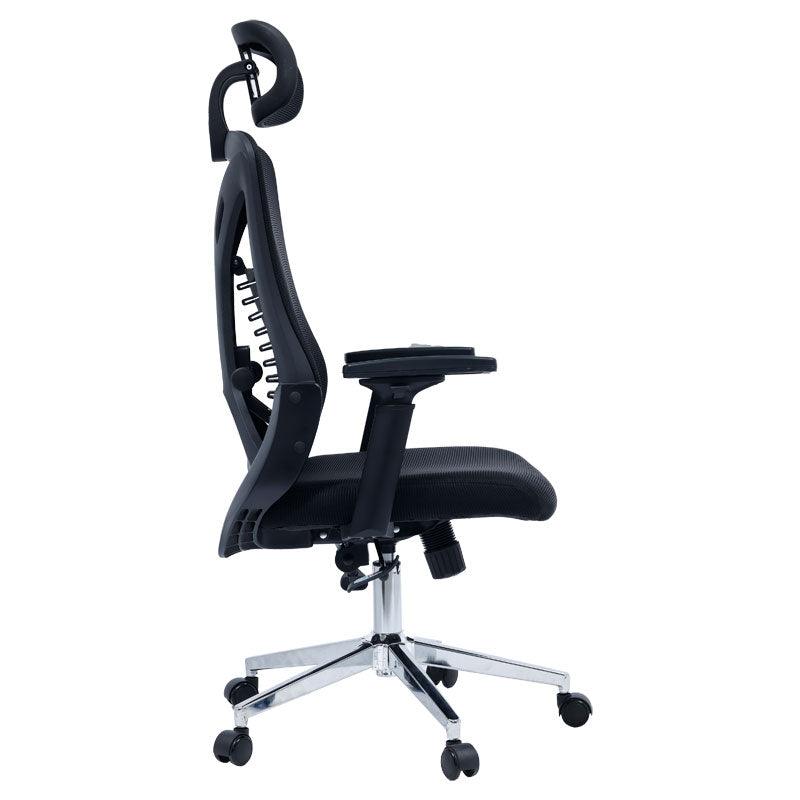 Scaun de birou manager Andrew plasa negru 61 x 65 x 117 cm - Negru