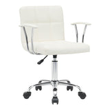 Scaun birou Buleco pu, alb, 56x46x74-86 cm
