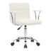 Scaun birou Buleco pu, alb, 56x46x74-86 cm