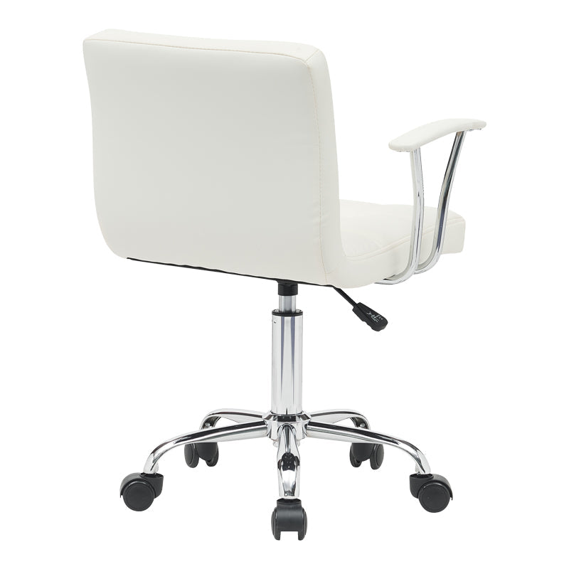 Scaun birou Buleco pu, alb, 56x46x74-86 cm