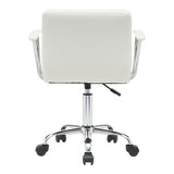 Scaun birou Buleco pu, alb, 56x46x74-86 cm