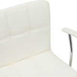 Scaun birou Buleco pu, alb, 56x46x74-86 cm