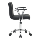 Scaun birou Buleco pu, negru, 56x46x74-86 cm