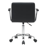 Scaun birou Buleco pu, negru, 56x46x74-86 cm