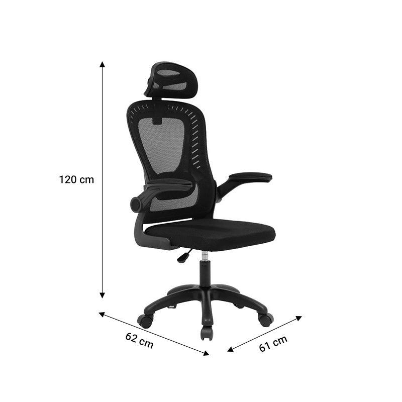 Scaun birou Delilah mesh - Negru