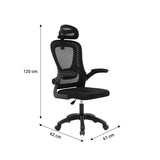 Scaun birou Delilah mesh - Negru