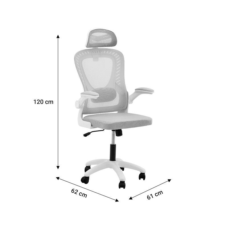 Scaun birou Delilah mesh - Gri