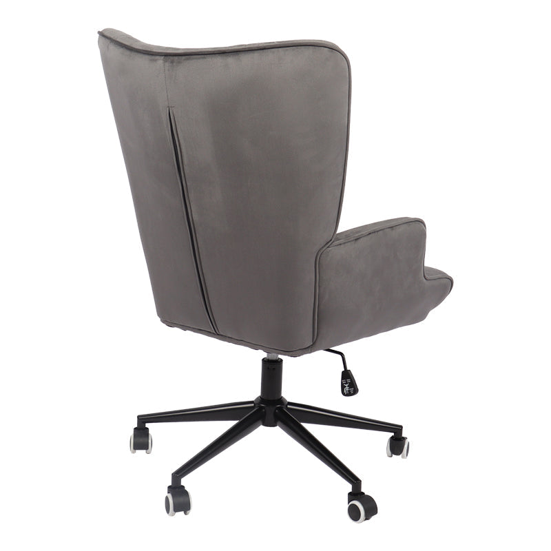 Scaun de birou directorial Lobima, catifea, 68x71x112 cm - Antracit