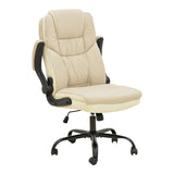 Scaun birou directorial cu funcție ergo Stellar, Bej-Ecru, Bej, 70x77x110-119 cm