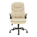 Scaun birou directorial cu funcție ergo Stellar, Bej-Ecru, Bej, 70x77x110-119 cm