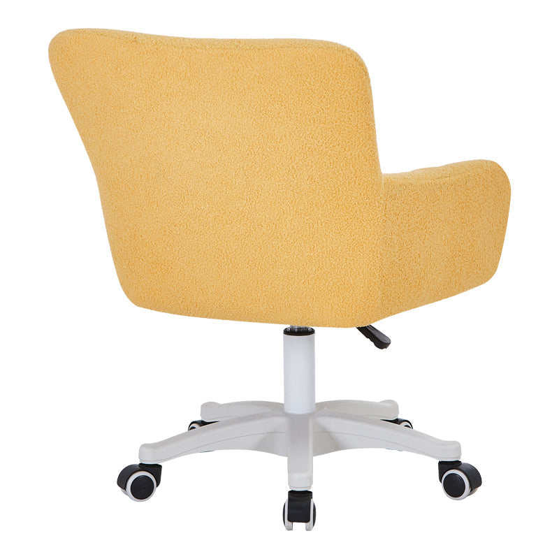 Scaun de birou Givole, boucle, 55x55x84 cm - Galben