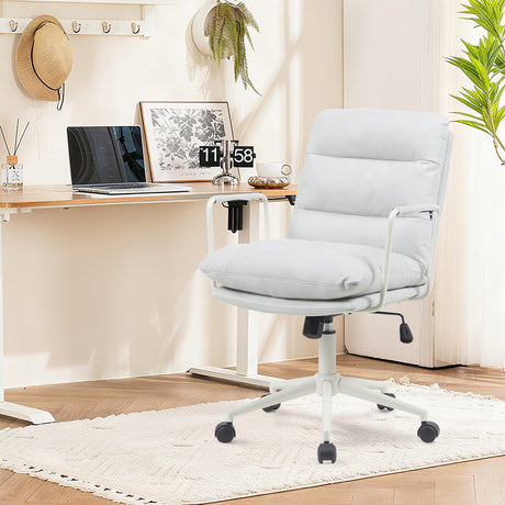 Scaun birou ergonomic Kreno, Textil, gri, 56x67x89-97 cm