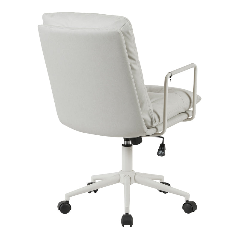 Scaun birou ergonomic Kreno, Textil, gri, 56x67x89-97 cm, detaliu produs