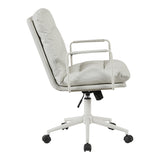 Scaun birou ergonomic Kreno, Textil, gri, 56x67x89-97 cm