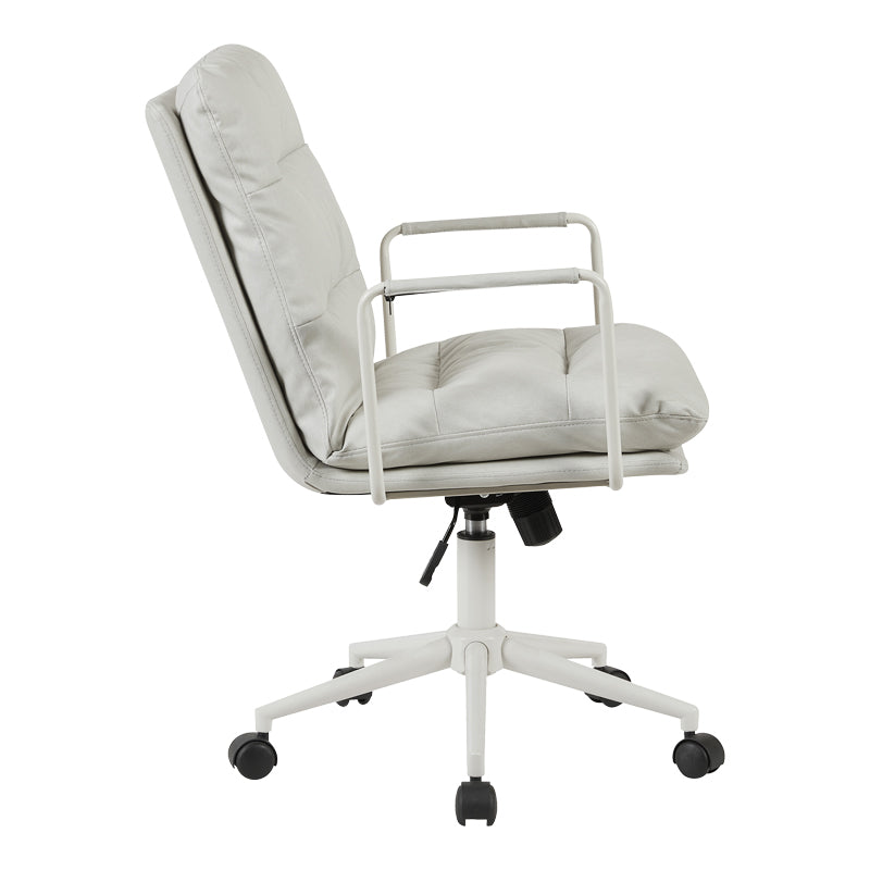 Scaun birou ergonomic Kreno, Textil, gri, 56x67x89-97 cm, perspectiva suplimentara