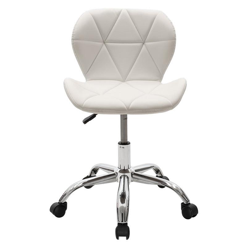 Scaun birou Frea II PU, 47x52x82 cm - Alb