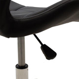 Scaun birou Frea II PU, 47x52x82 cm - Negru