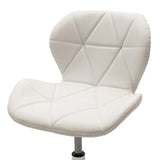 Scaun birou Frea II PU, 47x52x82 cm - Alb
