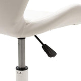 Scaun birou Frea II PU, 47x52x82 cm - Alb