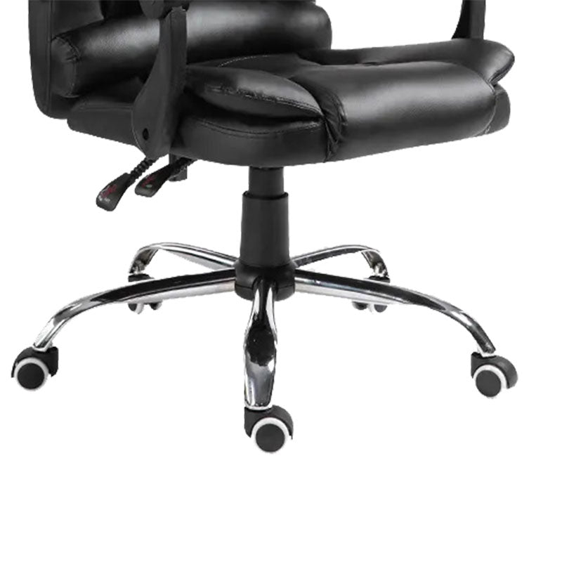 Scaun birou manager Benett negru pu, 62x48x110 cm