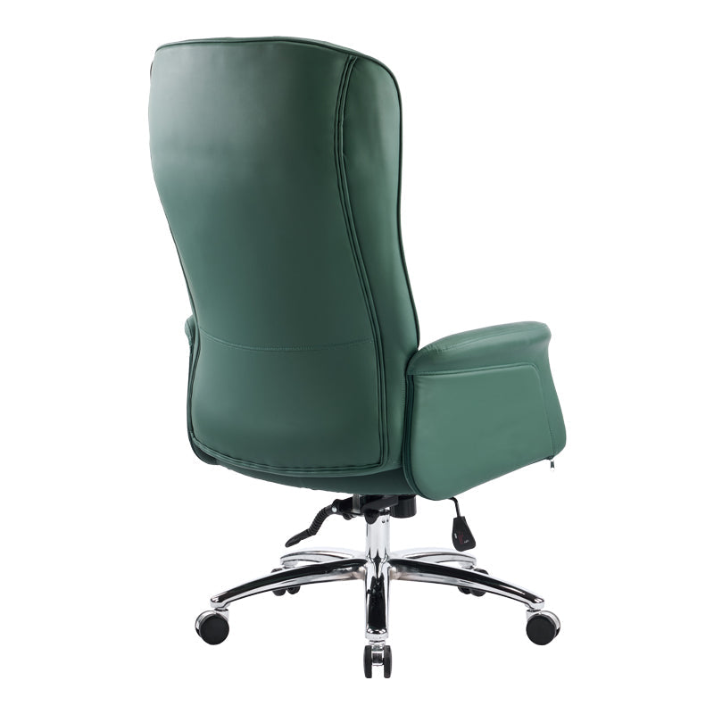 Scaun de birou managerial Kaline, piele PU, 69x79x123 cm - Verde