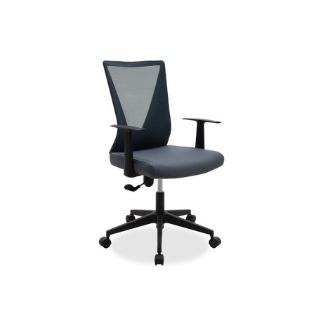 Scaun birou manager Ghost mesh, Gri - Negru, 61x53x93 cm