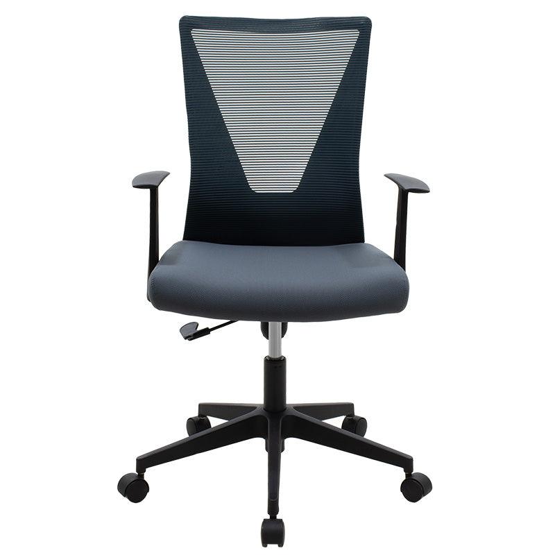 Scaun birou manager Ghost mesh, Gri - Negru, 61x53x93 cm - Gri
