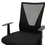 Scaun birou manager Ghost mesh, Gri - Negru, 61x53x93 cm - Negru