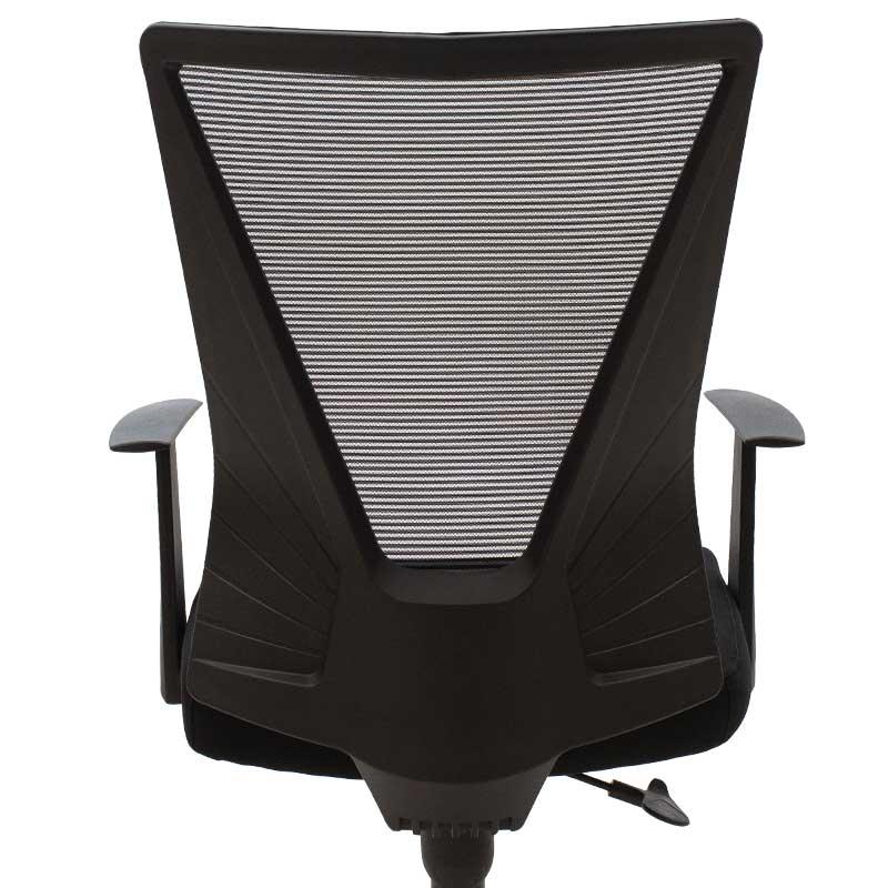 Scaun birou manager Ghost mesh, Gri - Negru, 61x53x93 cm - Negru