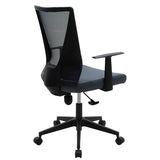 Scaun birou manager Ghost mesh, Gri - Negru, 61x53x93 cm - Gri