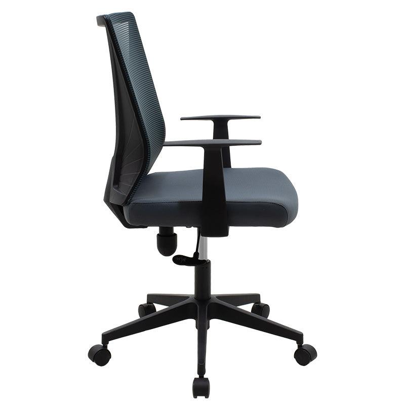Scaun birou manager Ghost mesh, Gri - Negru, 61x53x93 cm - Gri