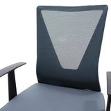 Scaun birou manager Ghost mesh, Gri - Negru, 61x53x93 cm - Gri