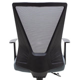 Scaun birou manager Ghost mesh, Gri - Negru, 61x53x93 cm - Gri