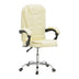 Scaun birou manager Kardi bej pu, 66x64x117 cm