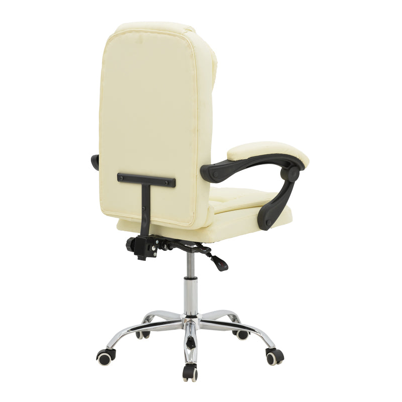 Scaun birou manager Kardi bej pu, 66x64x117 cm