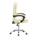 Scaun birou manager Kardi bej pu, 66x64x117 cm
