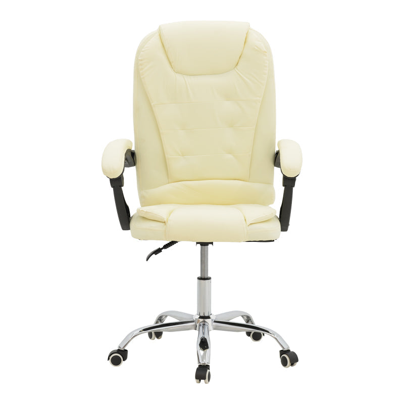 Scaun birou manager Kardi bej pu, 66x64x117 cm
