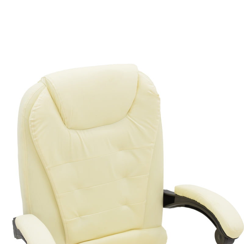 Scaun birou manager Kardi bej pu, 66x64x117 cm