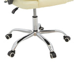 Scaun birou manager Kardi bej pu, 66x64x117 cm