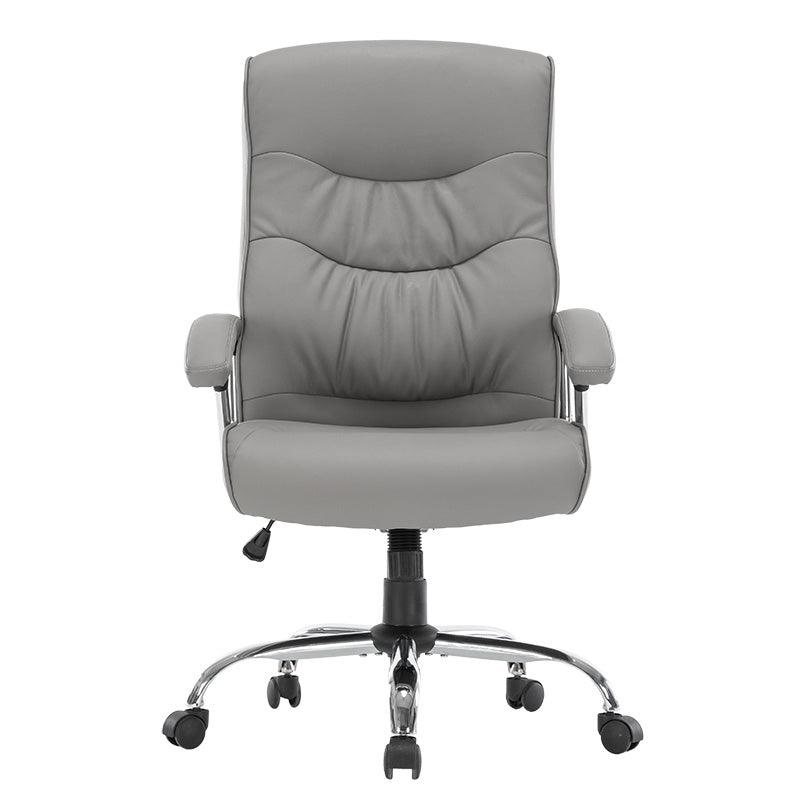 Scaun birou manager Primrose PU, 65x74x120 cm - Gri