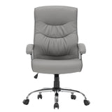 Scaun birou manager Primrose PU, 65x74x120 cm - Gri