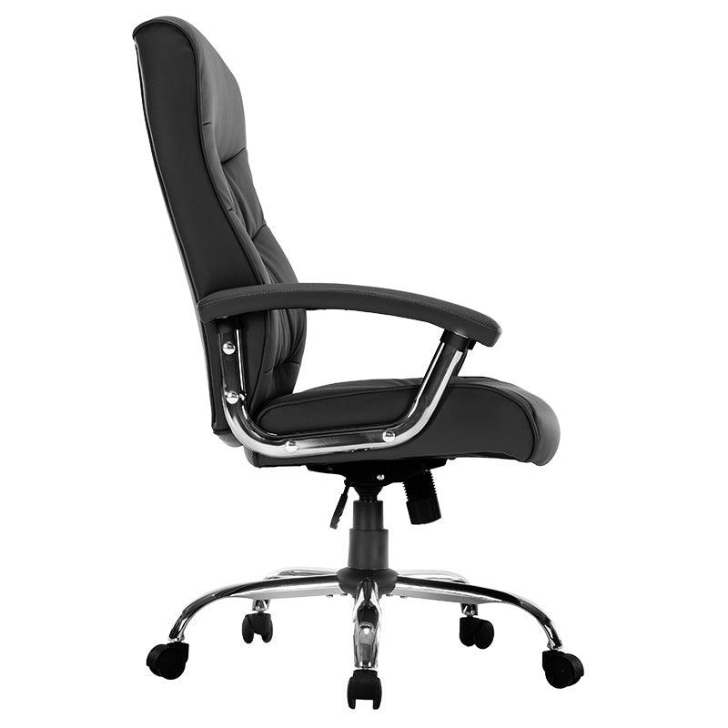 Scaun birou manager Primrose PU, 65x74x120 cm - Negru