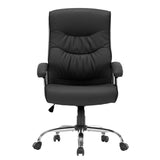 Scaun birou manager Primrose PU, 65x74x120 cm - Negru