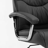 Scaun birou manager Primrose PU, 65x74x120 cm - Negru
